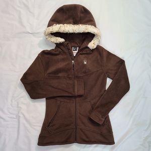 Women's Spyder Fleece Coat Jacket - Medium